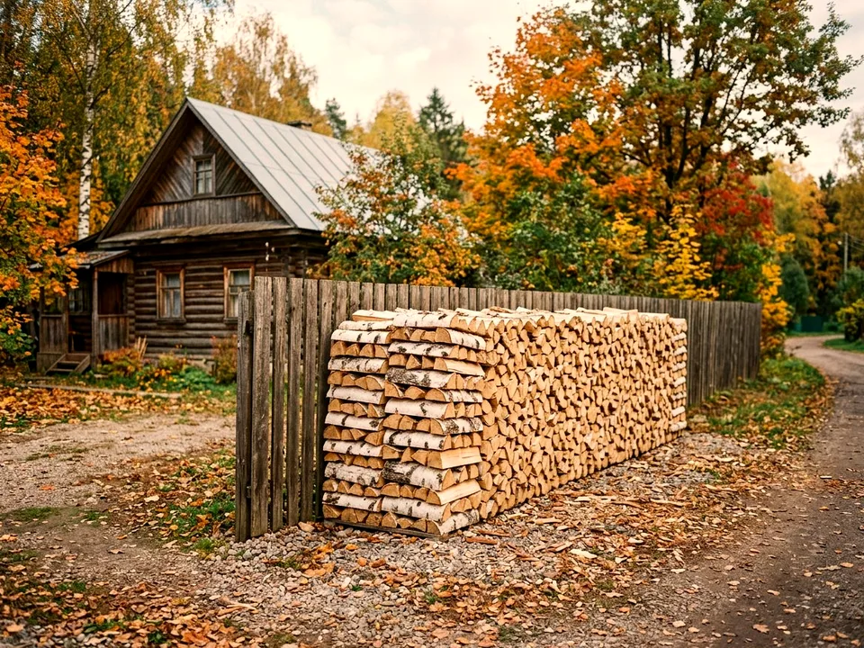 Дуб + укладка в дровник, Троицк, улица Печная, 16